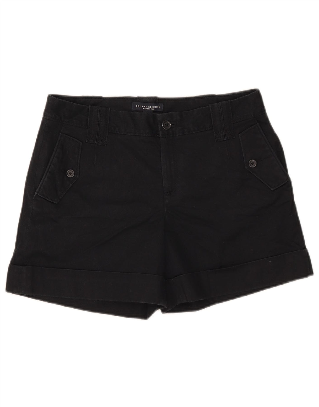 BANANA REPUBLIC Shorts feminino Martin Fit casual US 6 médio W31 preto