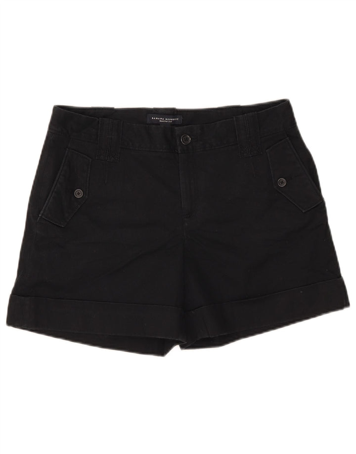 BANANA REPUBLIC Shorts feminino Martin Fit casual US 6 médio W31 preto
