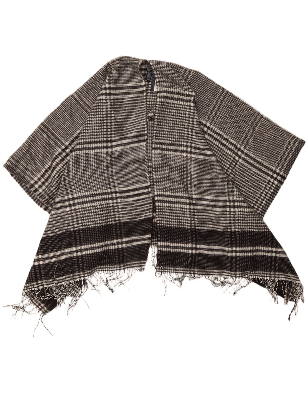 Suéter feminino Marks & Spencer Cape Cardigan tamanho único preto houndstooth