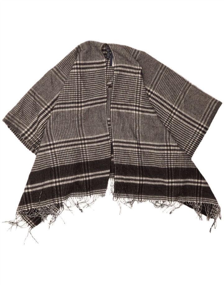 Suéter feminino Marks & Spencer Cape Cardigan tamanho único preto houndstooth