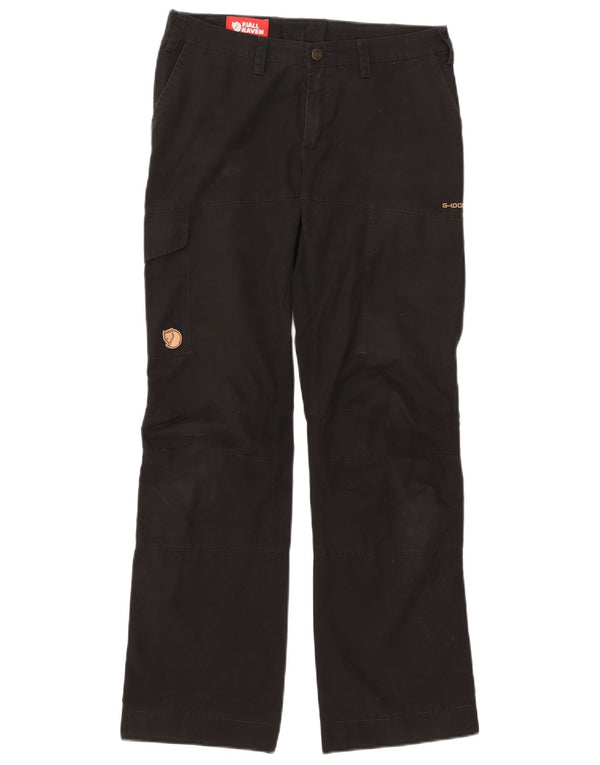 Calça cargo reta feminina Fjall Raven EU 36 pequena W30 L31 preta