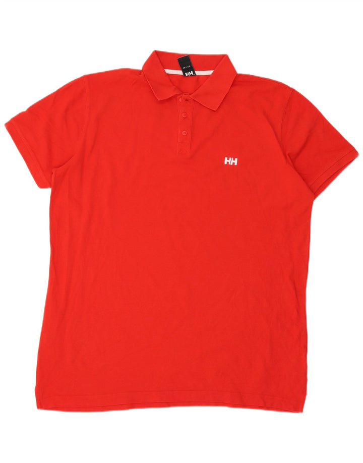 Camisa polo masculina Helly Hansen 2XL algodão vermelho