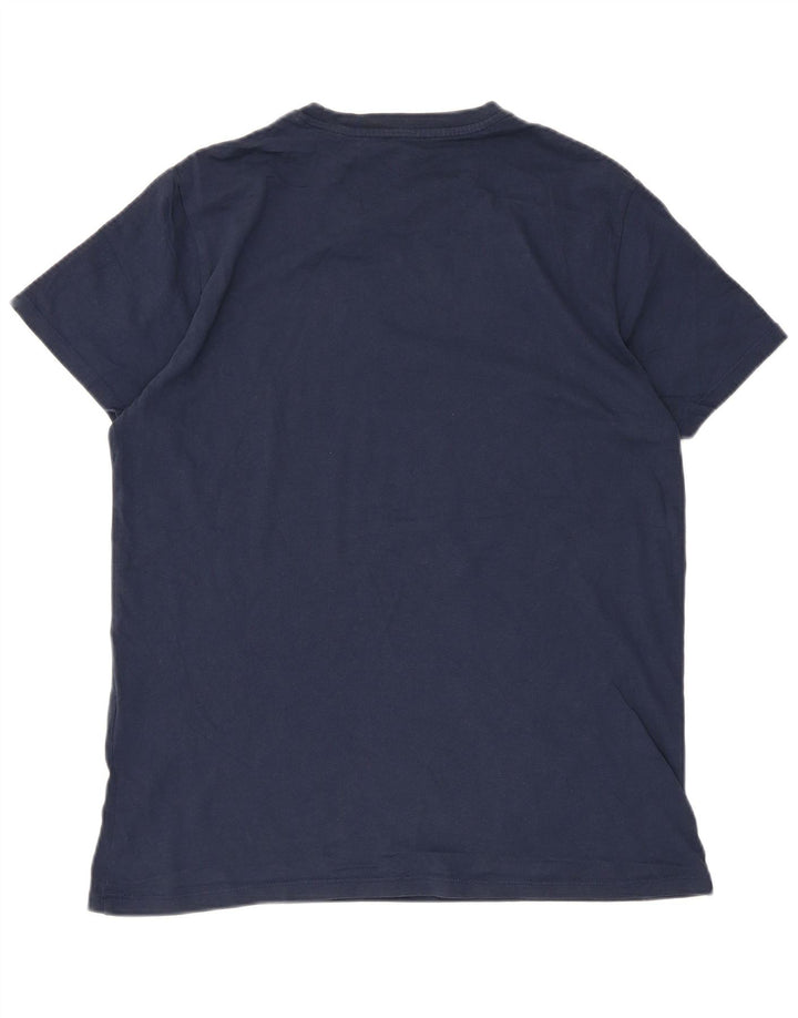 Camiseta masculina Dockers cáqui gráfica top médio algodão azul marinho