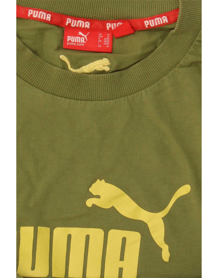 Puma Camiseta Masculina Graphic Top Verde Médio
