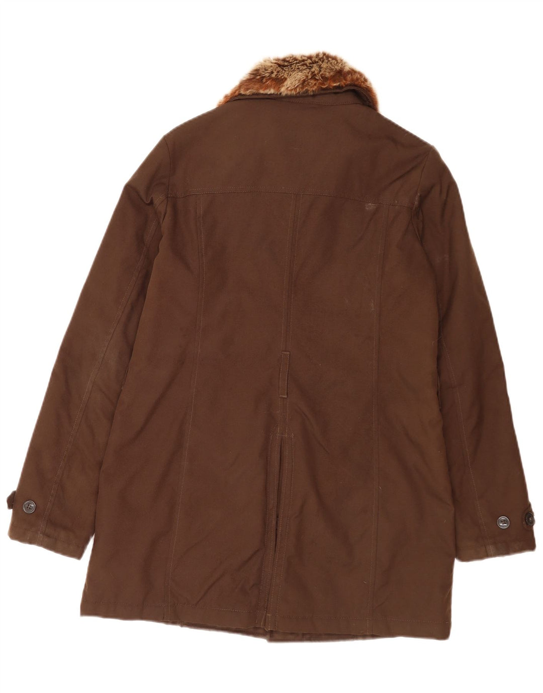 Jaqueta acolchoada feminina Woolrich Reino Unido 14 nylon marrom médio