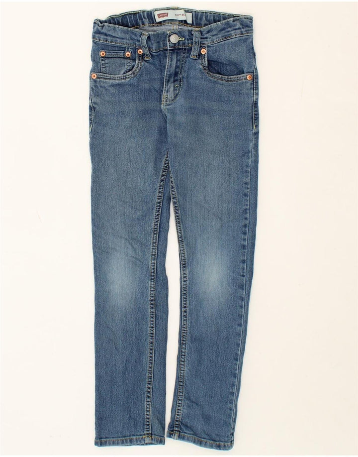 LEVI'S Boys 511 Slim Jeans 9-10 Years W25 L26 Blue Cotton Vintage Levi's and Second-Hand Levi's from Messina Hembry 