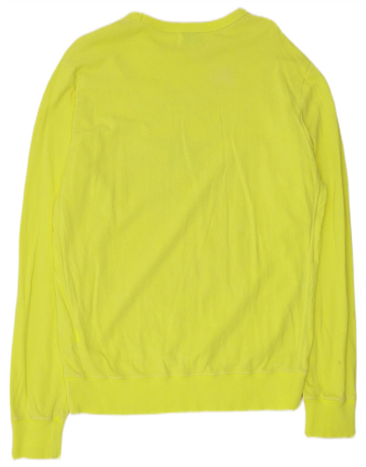 Converse Mens Chuck Taylor Graphic Moletom Jumper Médio Algodão Amarelo
