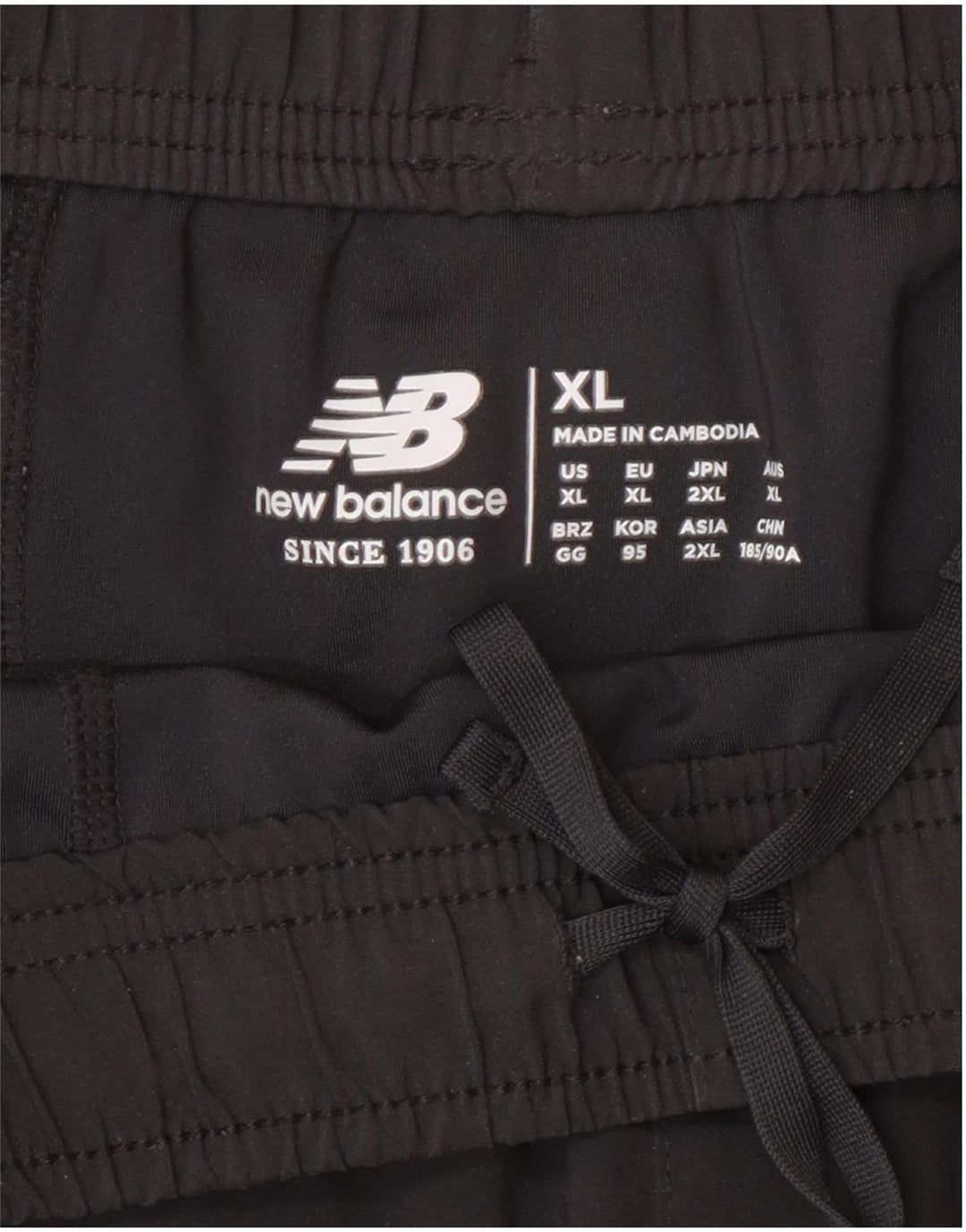 Shorts esportivos regulares masculinos New Balance XL pretos