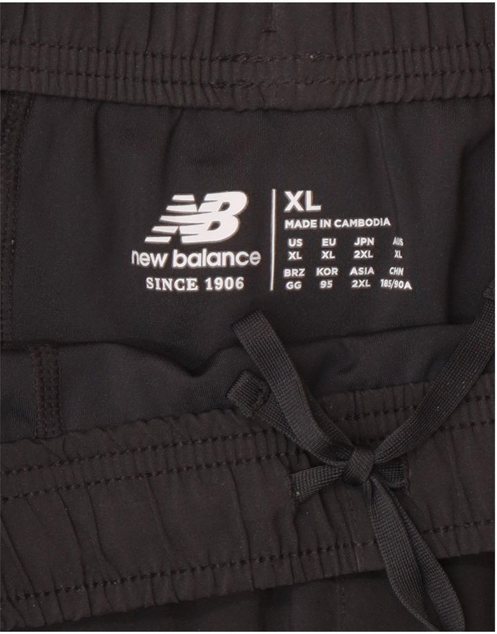 Shorts esportivos regulares masculinos New Balance XL pretos