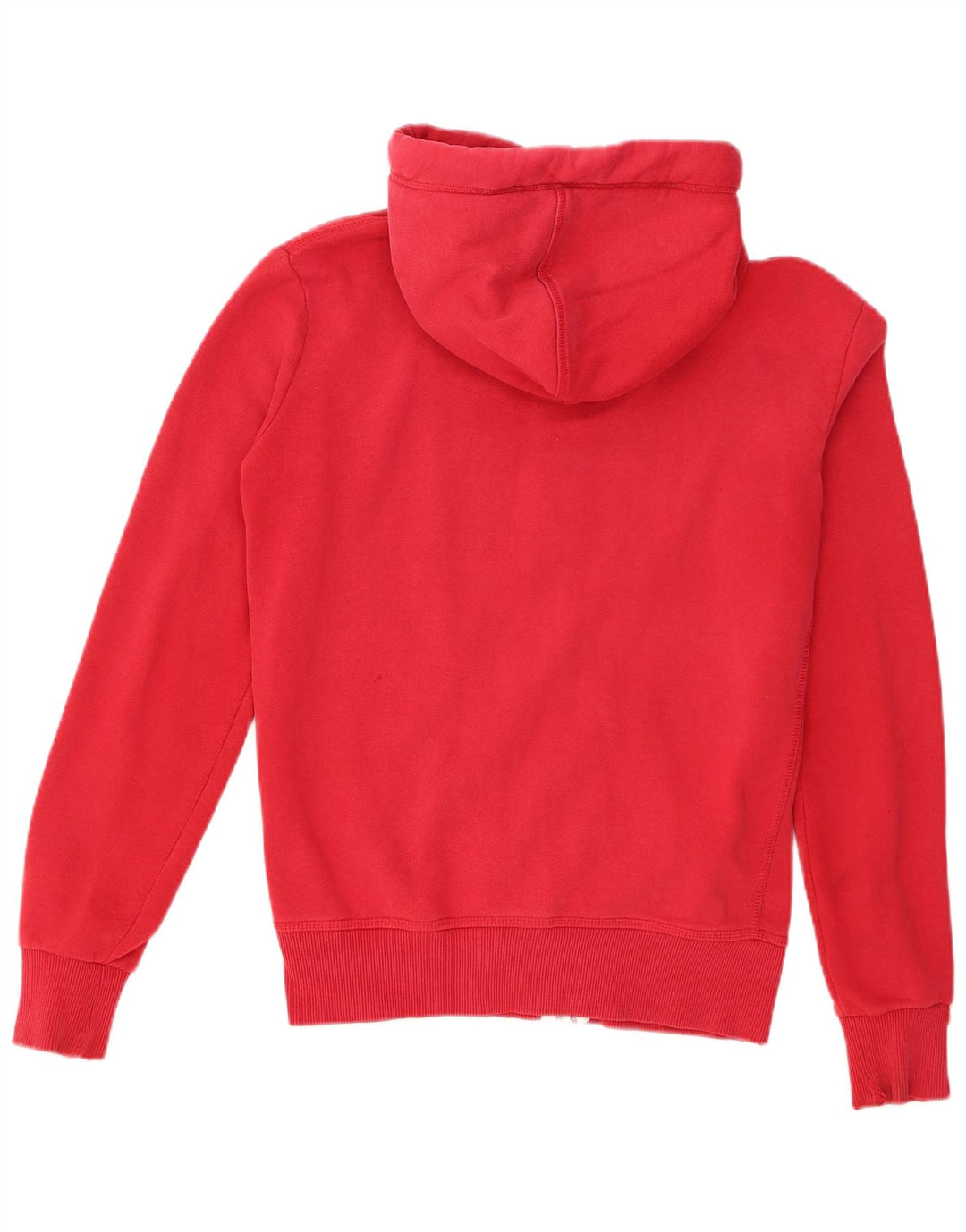 Suéter masculino Superdry com capuz e zíper pequeno algodão vermelho