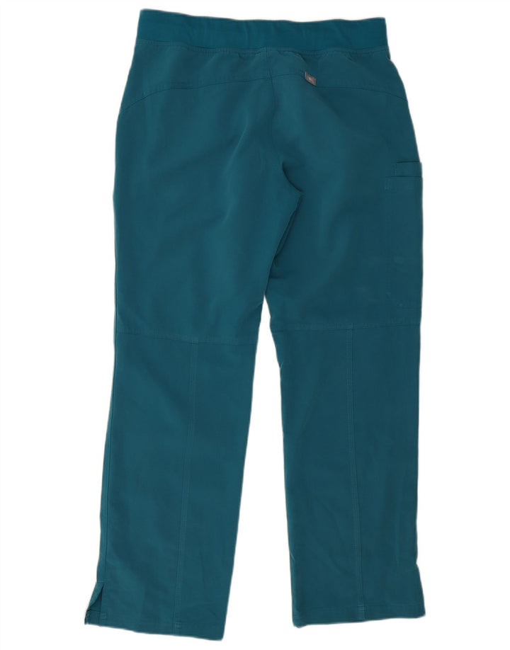 Calça Cargo Reta Feminina Figs Médio W30 L28 Azul Poliéster