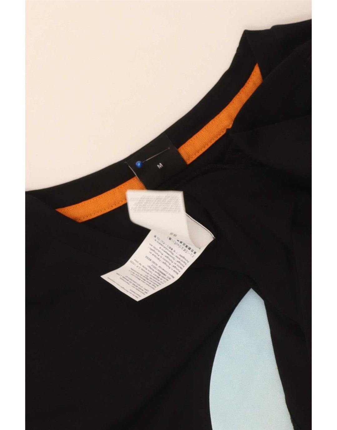 Camiseta gráfica masculina Hugo Boss Top médio algodão preto