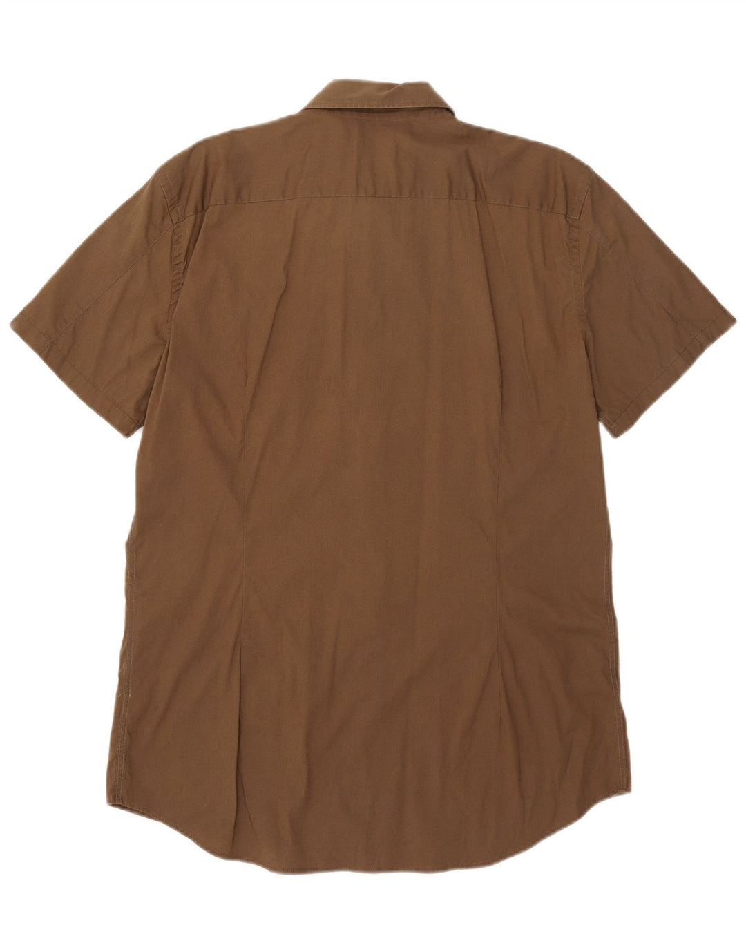 Camisa masculina diesel de manga curta média cáqui
