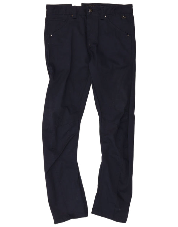 Calça casual masculina Jack & Jones de ajuste solto W32 L32 poliéster azul marinho