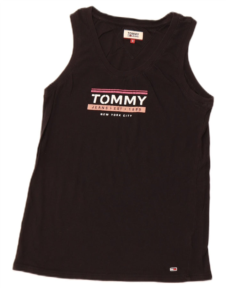 Colete gráfico feminino TOMMY HILFIGER UK 8 pequeno preto