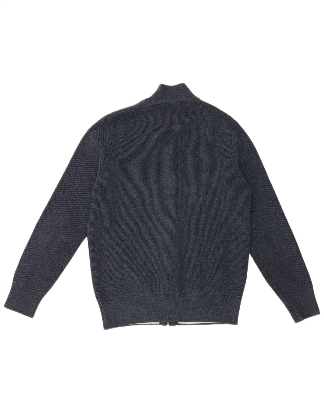 Suéter cardigã masculino Marks & Spencer médio azul marinho poliéster
