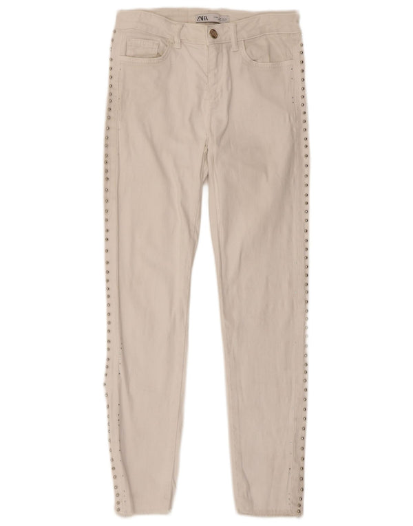 Zara Jeans Skinny Feminino EU 34 2XS W24 L27 Branco