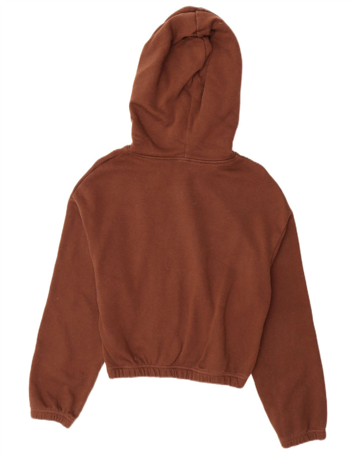 Jumper com capuz feminino Zara UK 10 pequeno marrom
