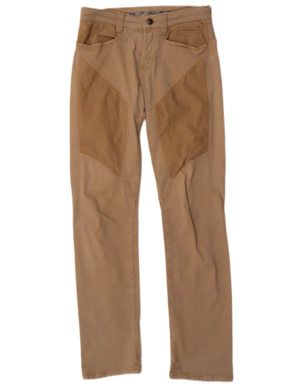 9.2 by Carlo Chionna Calça casual feminina W30 L33 Bege Colourblock