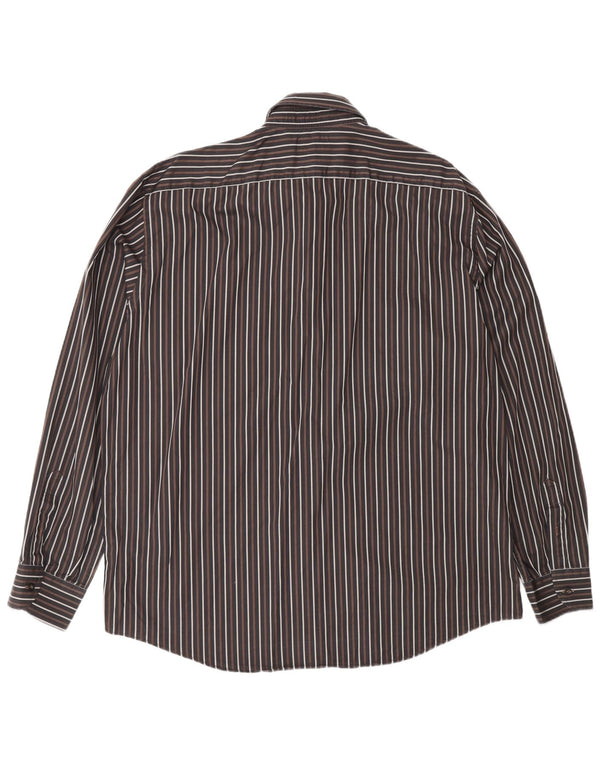 Camisa masculina Navigare XL listrada marrom