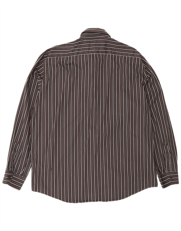 Camisa masculina Navigare XL listrada marrom