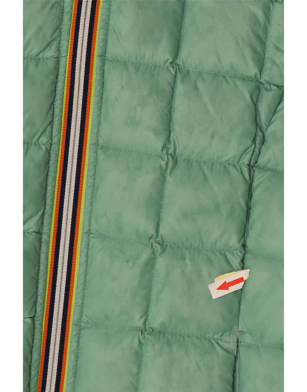 Jaqueta acolchoada reversível com capuz K-Way para meninas 11-12 anos em poliamida branca