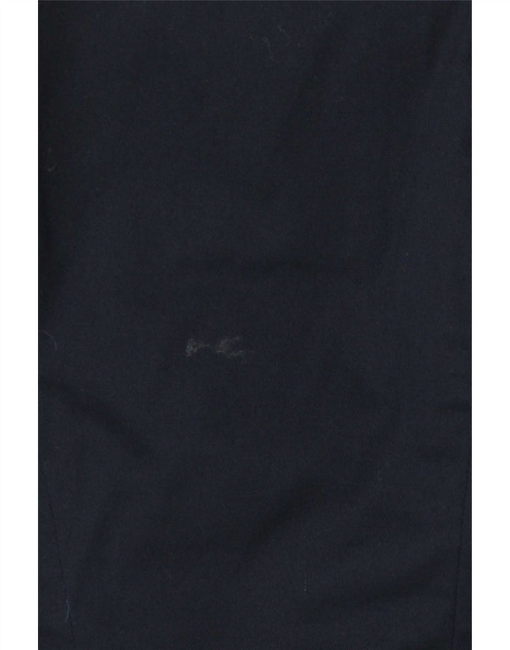 Jaqueta blazer feminina Zara com 1 botão Reino Unido 18 XL azul marinho algodão