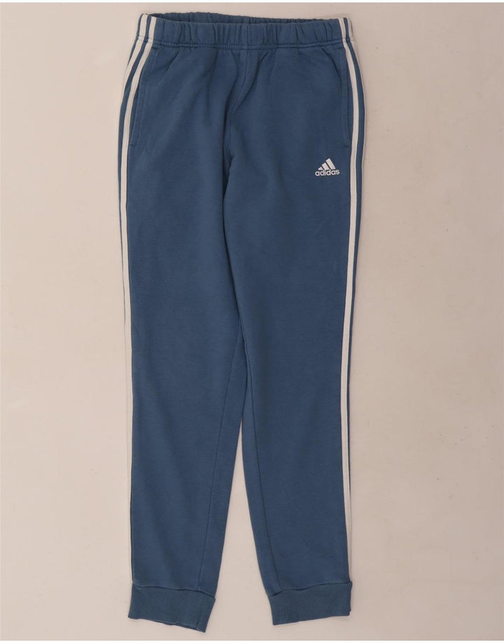 Adidas Mens Treino Calças Joggers Pequeno Azul Algodão