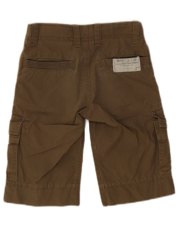 Shorts cargo masculinos Timberland 7-8 anos W20 algodão cáqui