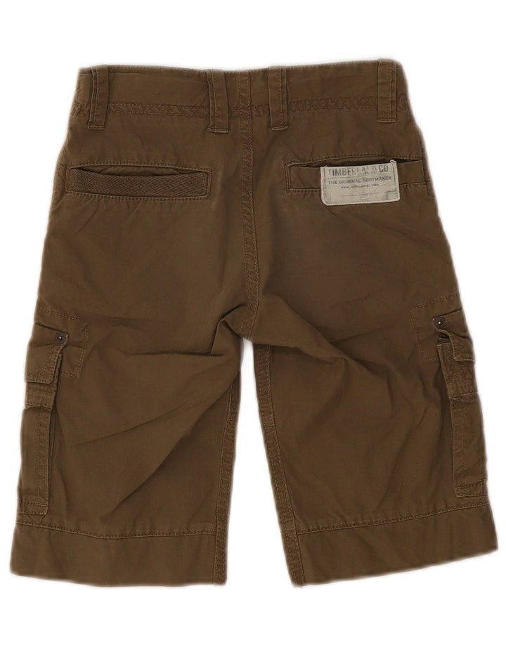 Shorts cargo masculinos Timberland 7-8 anos W20 algodão cáqui