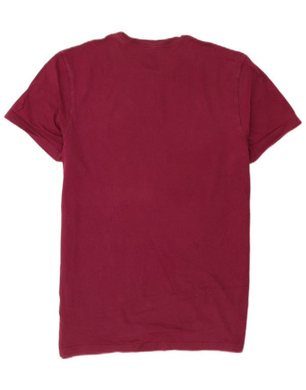 Camiseta masculina Jack Wills Classic Fit Top Médio Algodão Borgonha