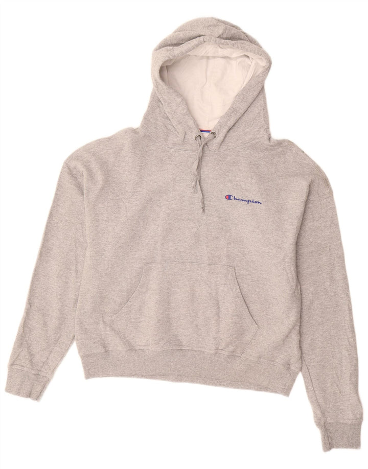 CHAMPION Suéter feminino oversized com capuz UK 10 pequeno cinza