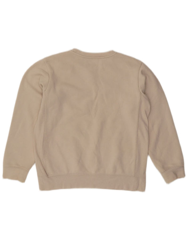 Jumper de moletom gráfico feminino Champion UK 16 grande algodão branco