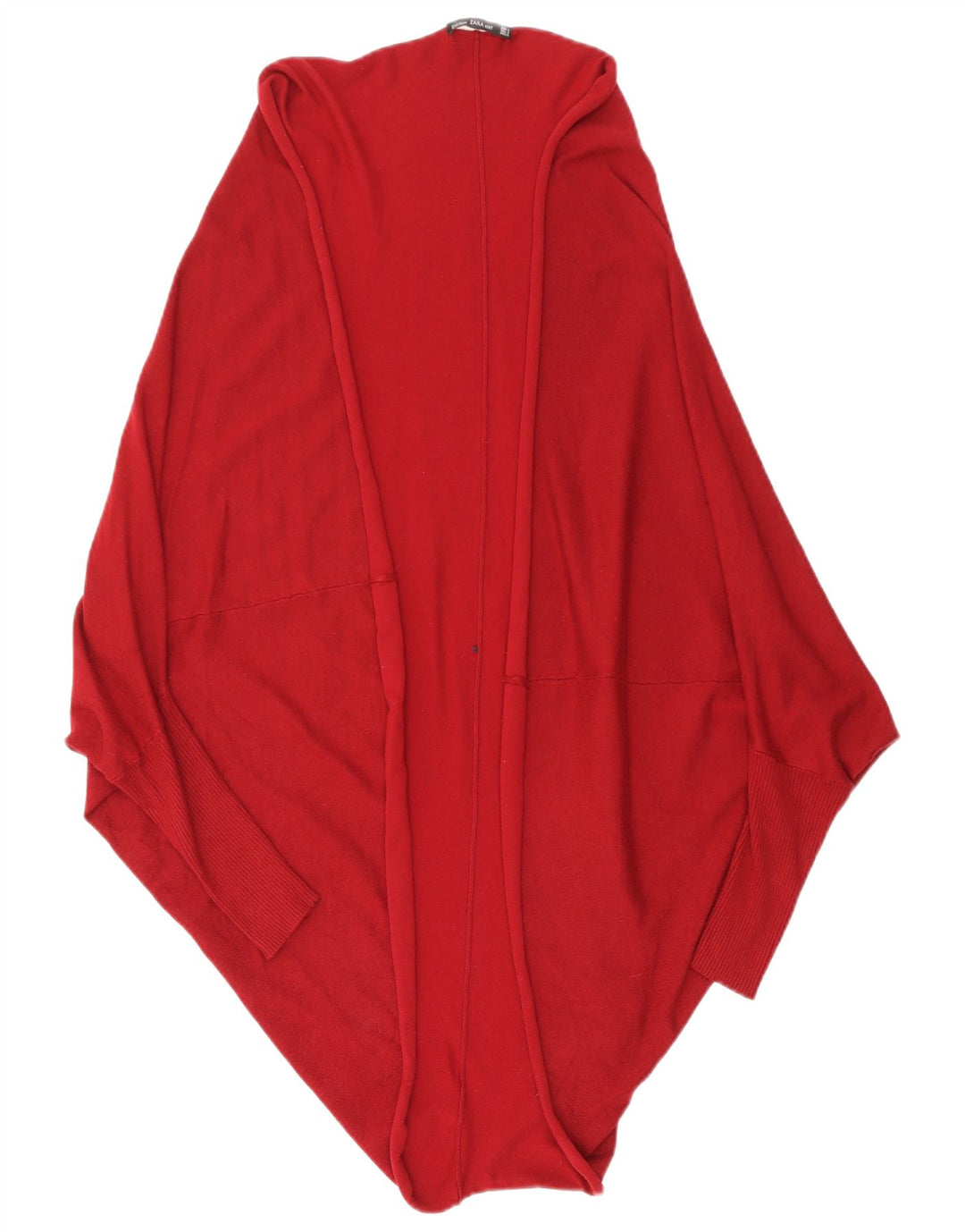 Suéter cardigã aberto com palangre feminino ZARA Reino Unido 14 médio marrom