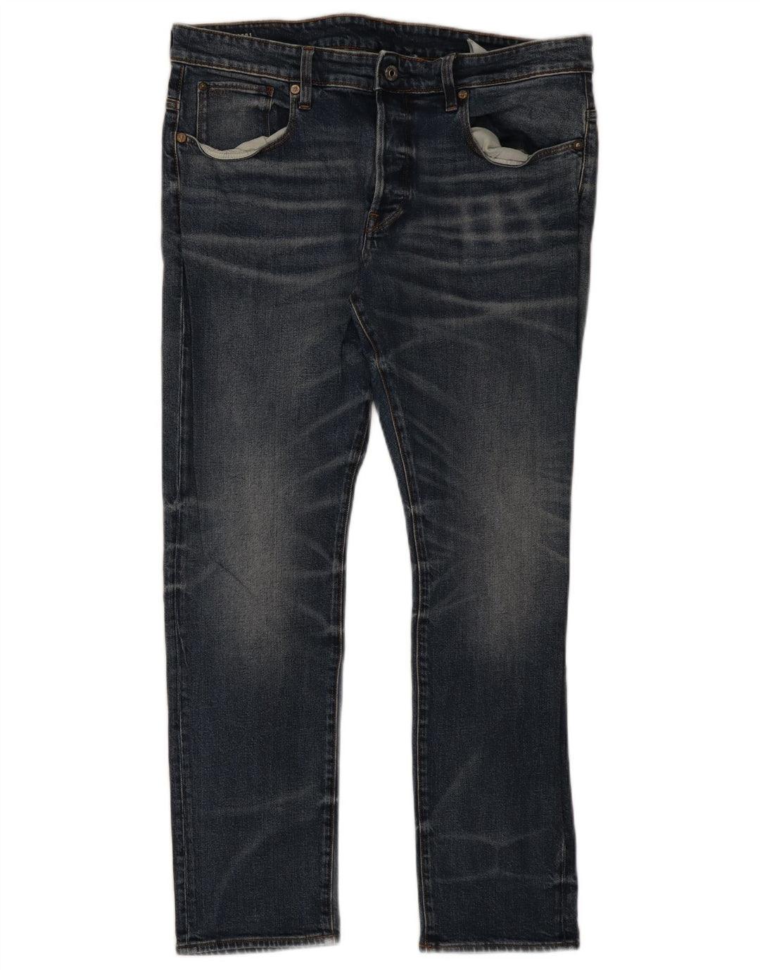G-Star Masculino Slim Jeans W36 L30 Azul Algodão