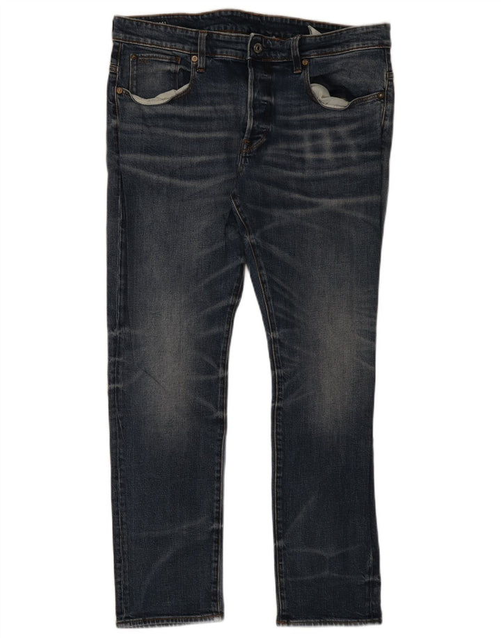 G-Star Masculino Slim Jeans W36 L30 Azul Algodão