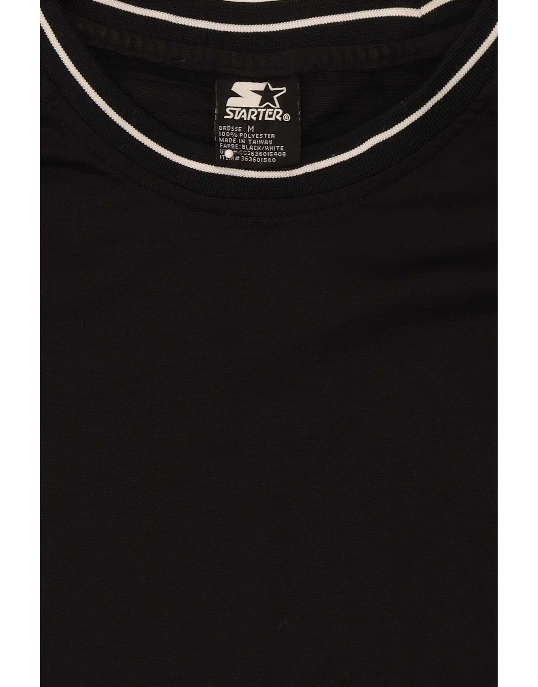 Colete masculino Starter Top médio poliéster preto