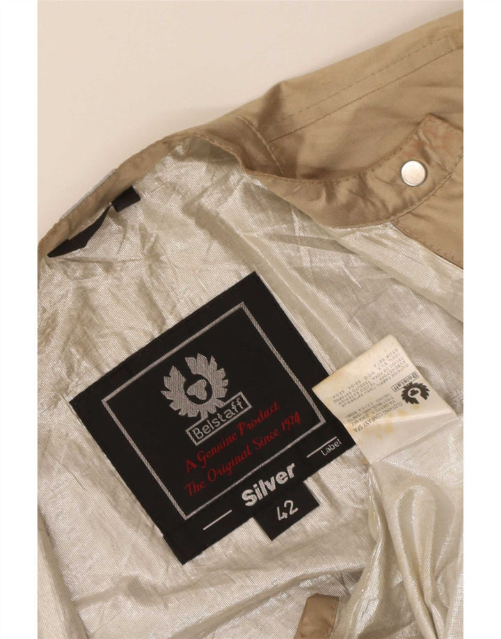 Jaqueta utilitária feminina Belstaff IT 42 seda bege médio