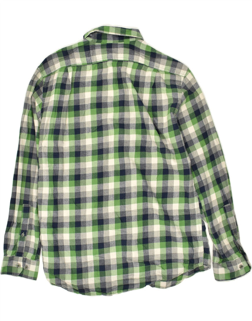 EDDIE BAUER Mens Classic Fit Shirt Medium Green Check Cotton | Vintage Eddie Bauer | Thrift | Second-Hand Eddie Bauer | Used Clothing | Messina Hembry 