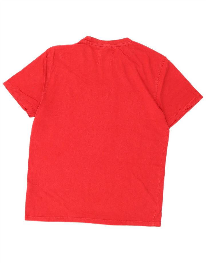 Fila Mens Graphic T-Shirt Top XS Algodão Vermelho