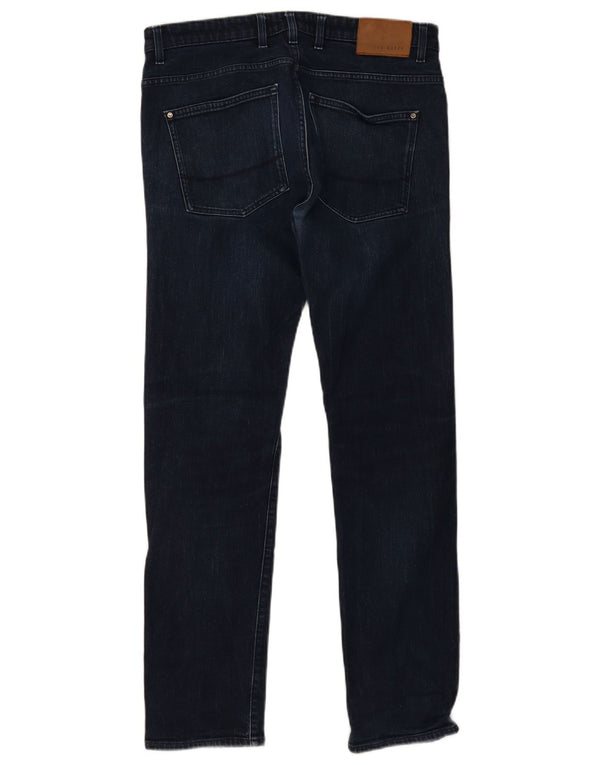 Calça jeans masculina regular Ted Baker W34 L32 azul