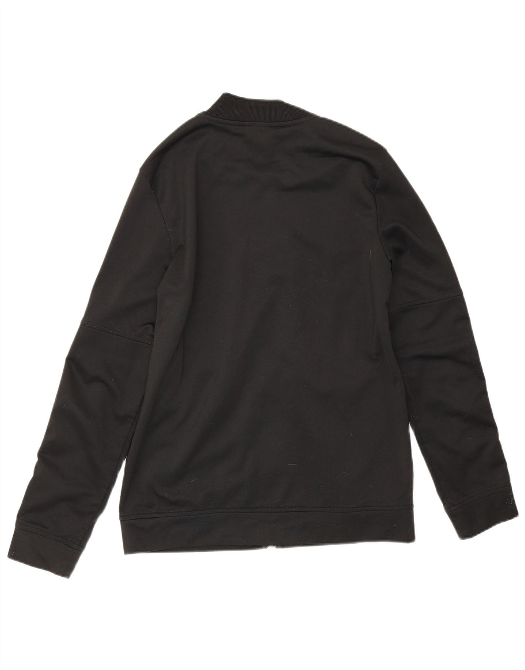 Adidas Womens Tracksuit Top Jacket UK 16/18 Grande Preto Poliéster