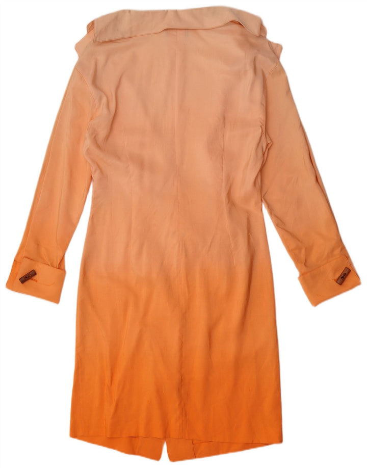 Vestido camisa feminino Genny EUA 8 médio laranja