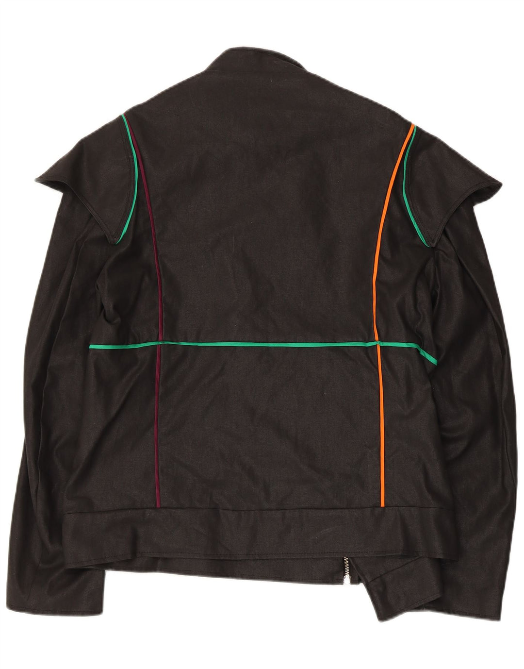 Jaqueta bomber masculina vintage UK 38 listrada preta média