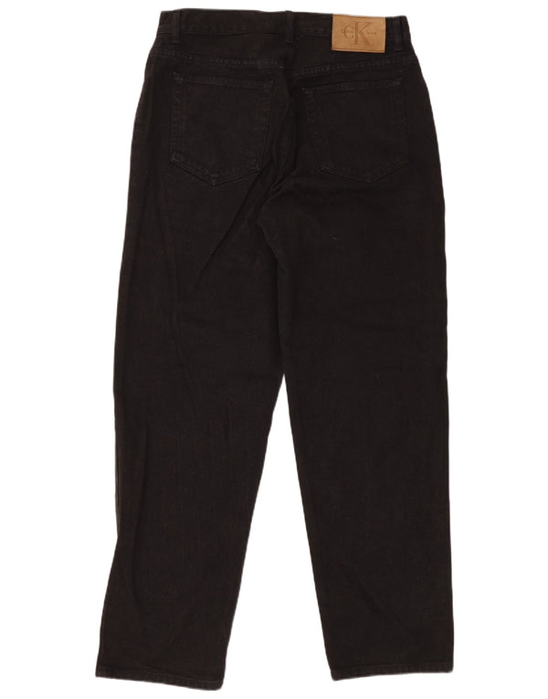 Calvin Klein Masculino Regular Straight Jeans W32 L30 Algodão Preto
