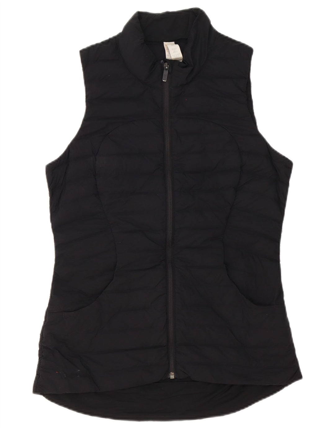 Lululemon Colete acolchoado feminino US 6 poliéster preto médio