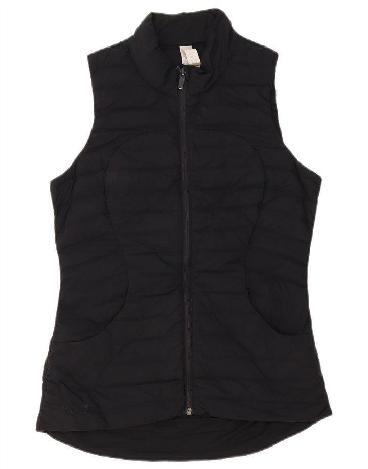 Lululemon Colete acolchoado feminino US 6 poliéster preto médio