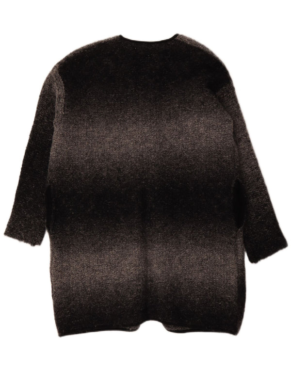 Tommy Hilfiger Suéter feminino oversized longline cardigan Reino Unido 10 pequeno cinza