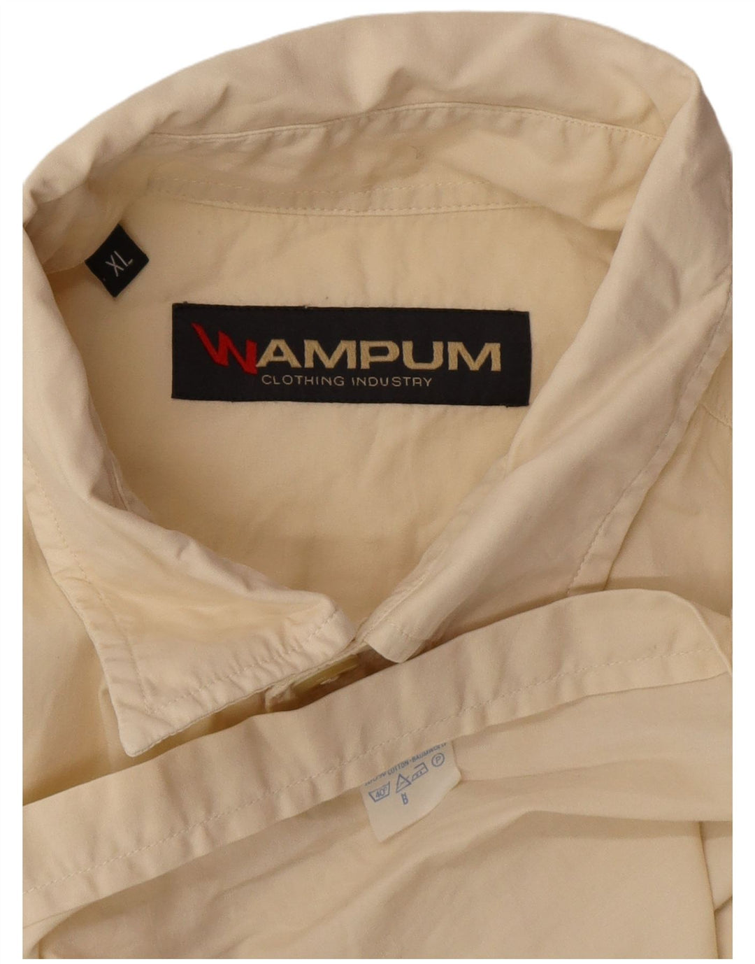 Camisa masculina de manga curta Wampum XL em algodão branco
