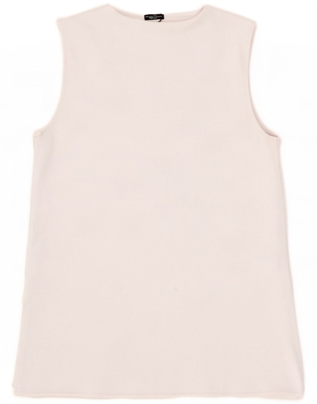 Zara Womens Vest Top UK 10 Pequeno Poliéster Branco